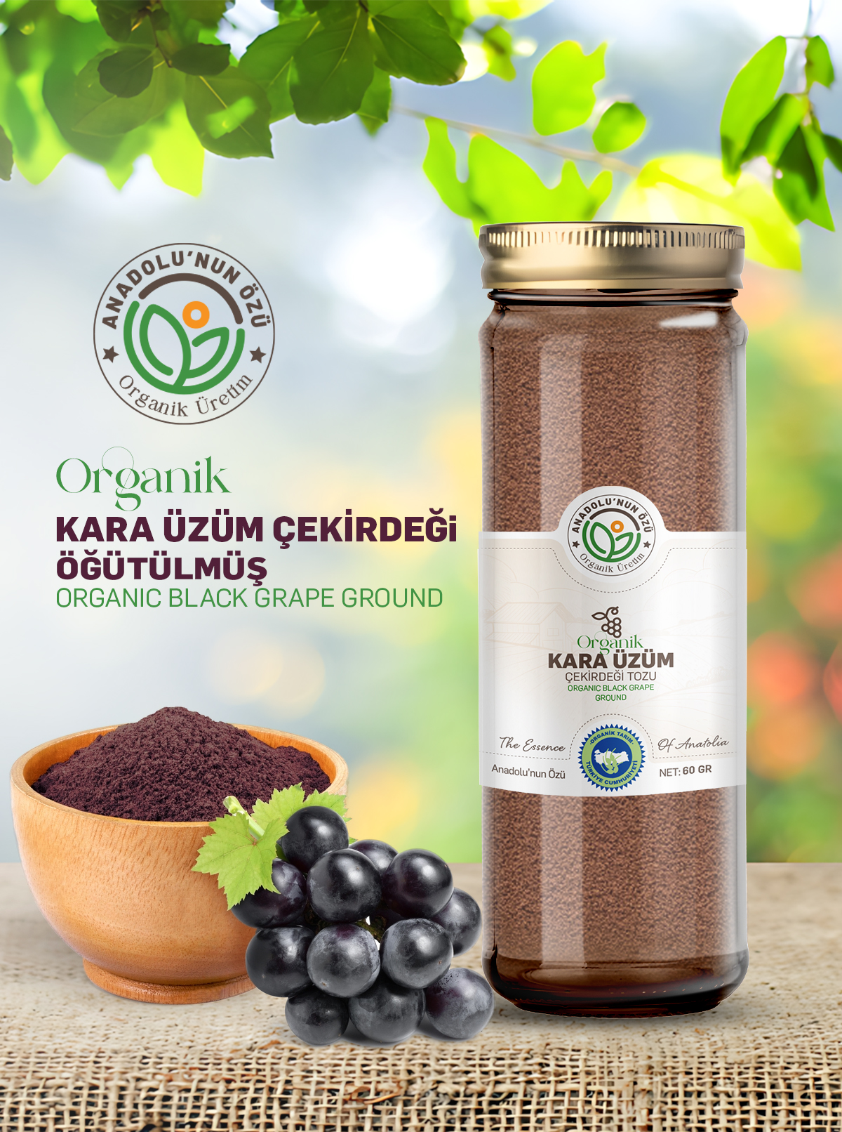 Organik%20Karaüzüm%20Çekirdeği%20(Öğütülmüş)